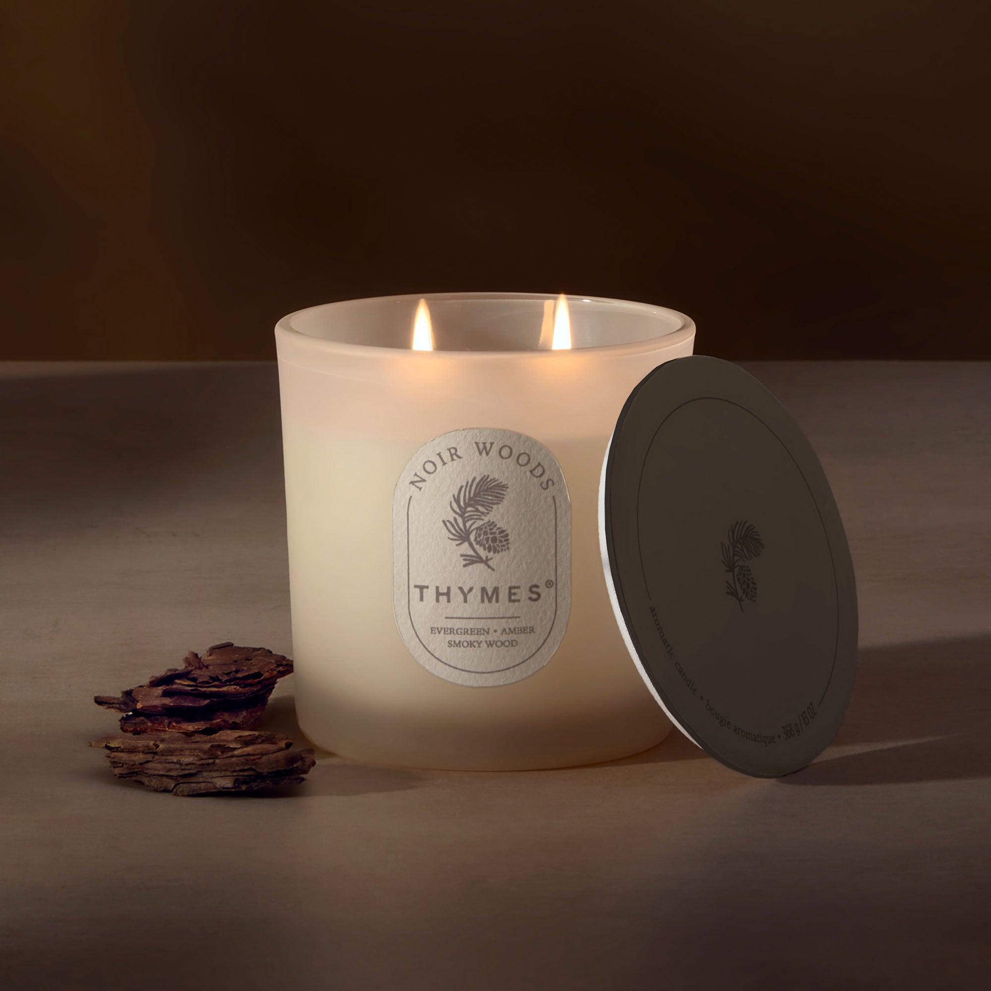 Alternative view of Noir Woods 13 oz 2-Wick Candle