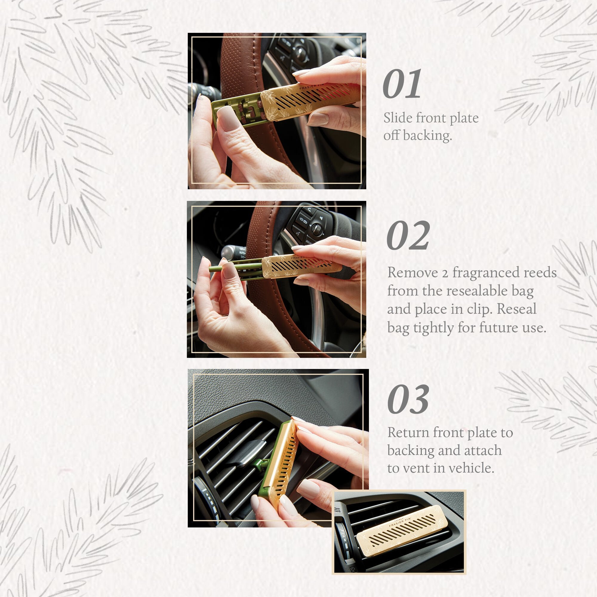 Frasier Fir Car Diffuser Kit - Image 3