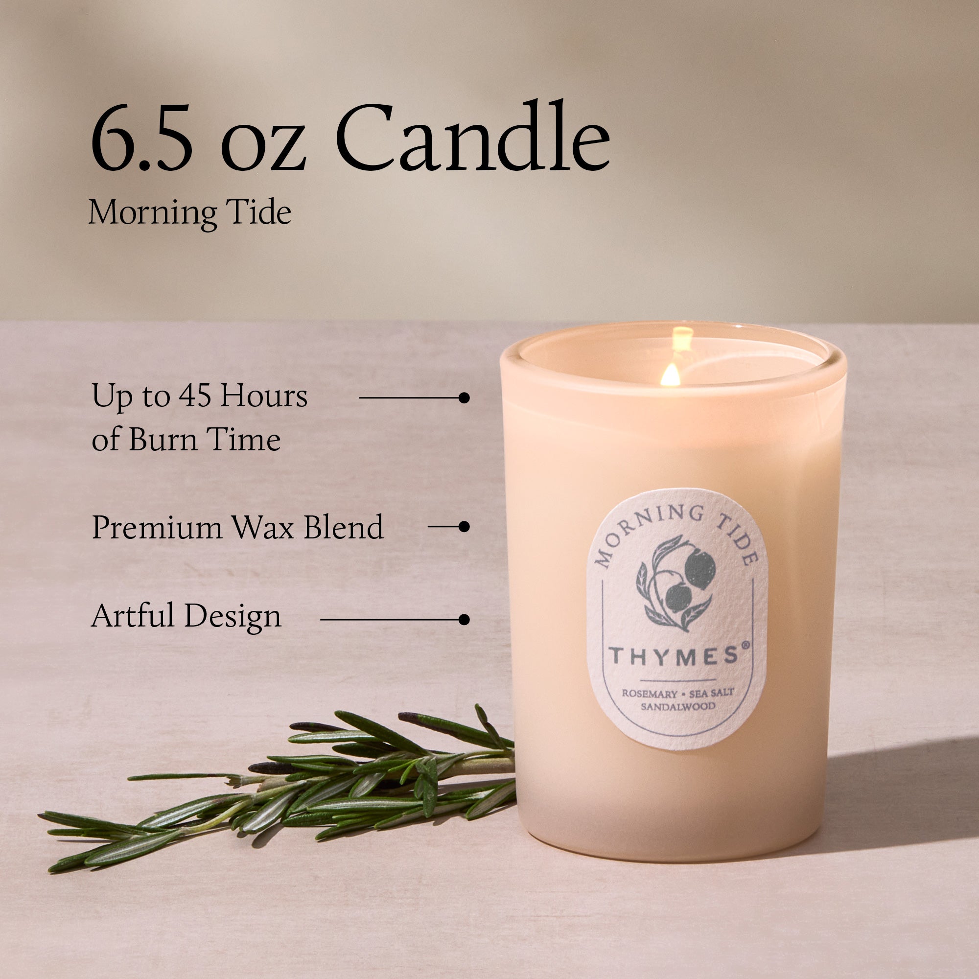 Morning Tide 6.5 oz Poured Candle - Image 4