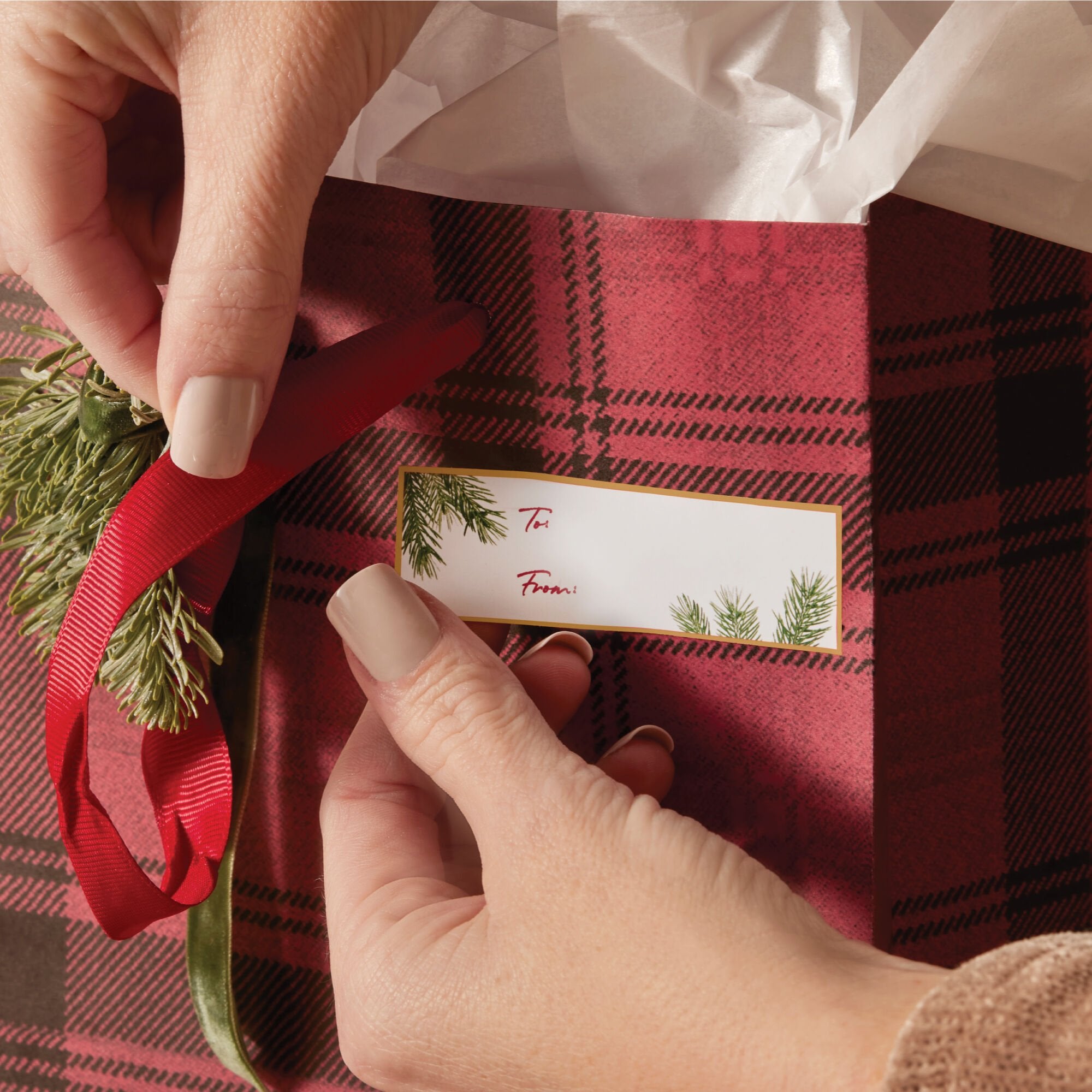 Alternative view of Frasier Fir Fragranced Adhesive Gift Tags