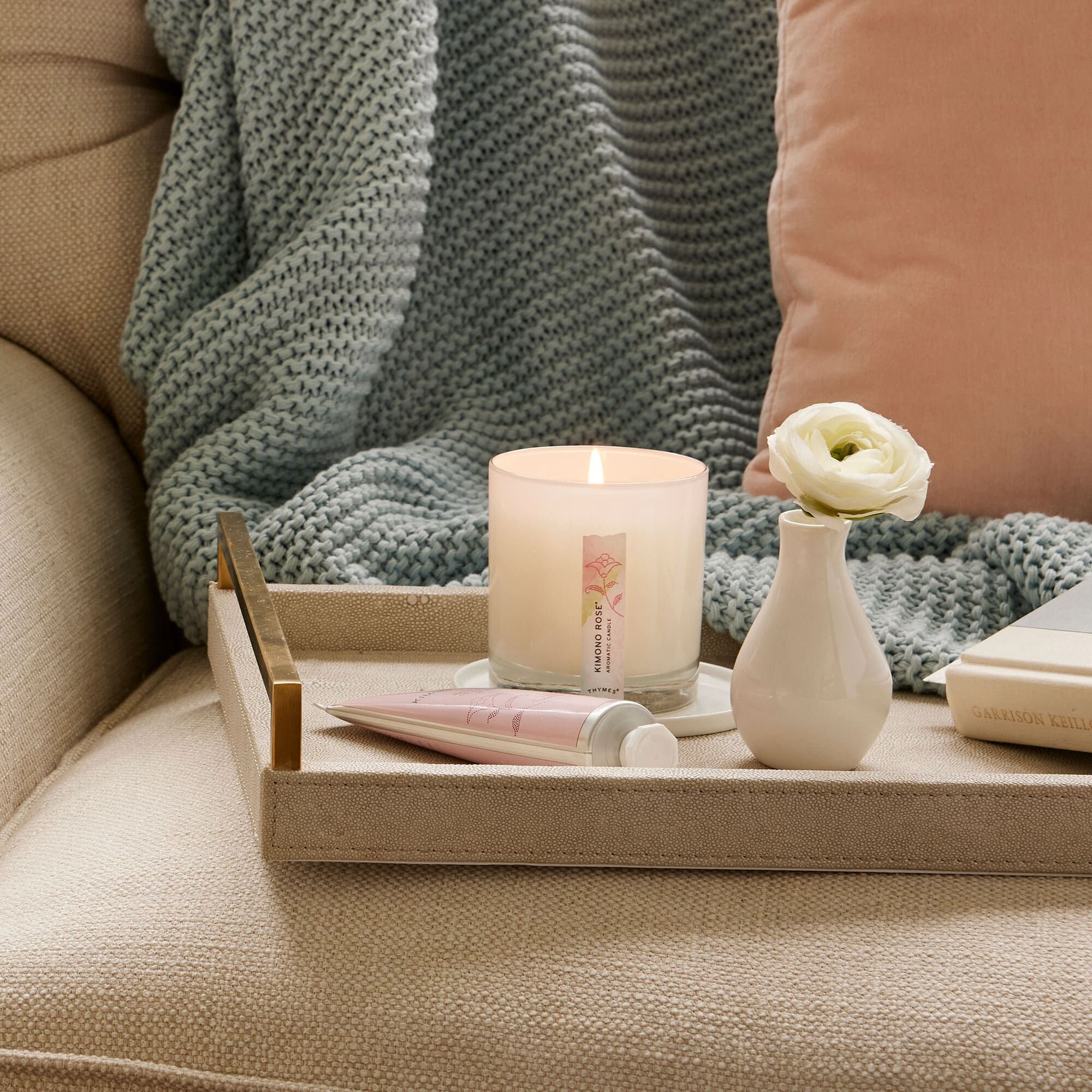 Alternative view of Kimono Rose Candle