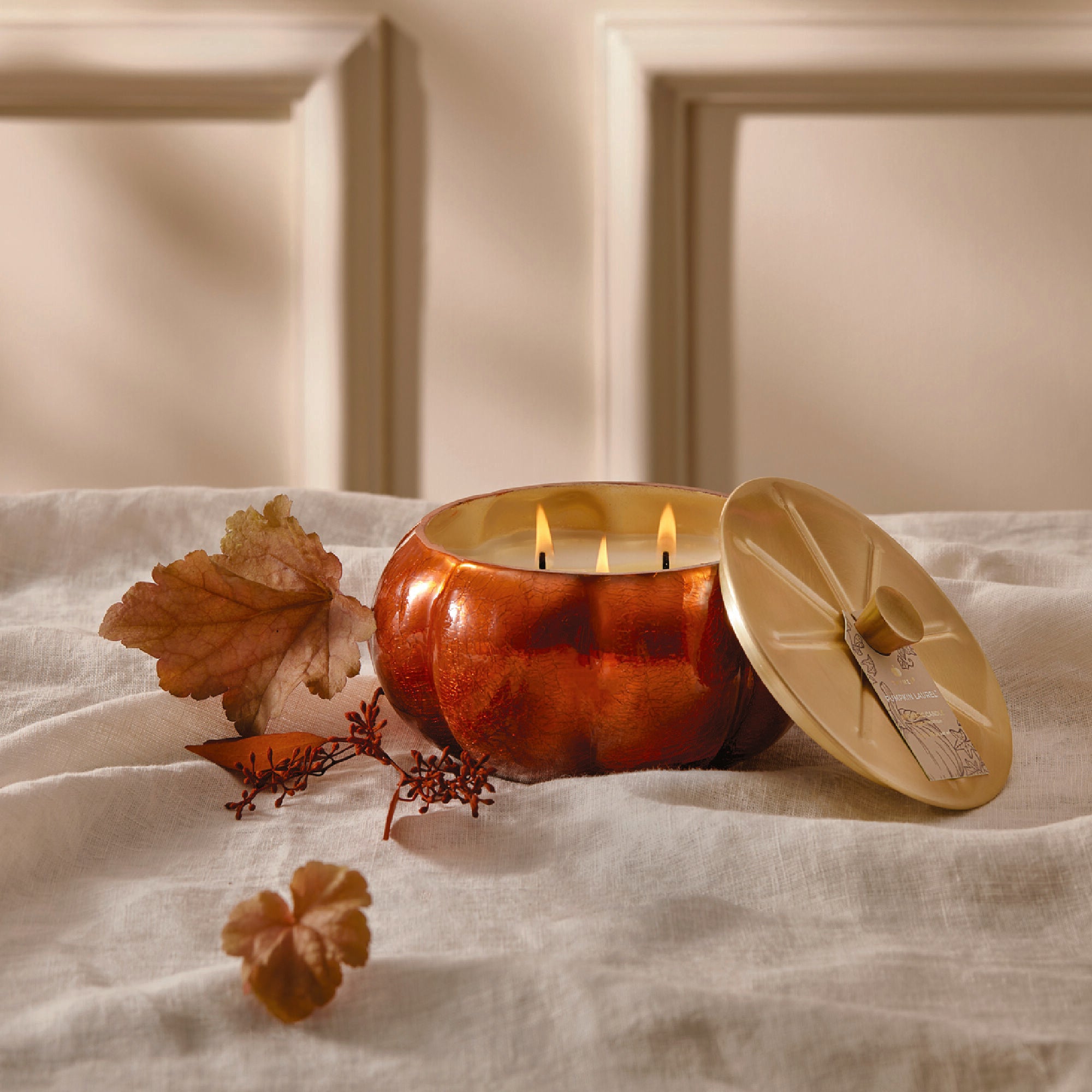 Alternative view of Pumpkin Laurel Statement Large Candle